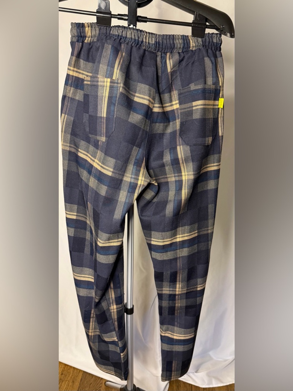 Heron Preston FW19 Plaid Stripe Track Pants Rare Text Made in Italy Size med - Picture 2 of 15